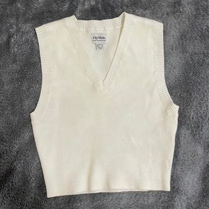 rhythm cropped sweater vest